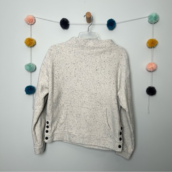 Madewell Donegal Mockneck Side-Button Sweatshirt - Picture 2 of 7
